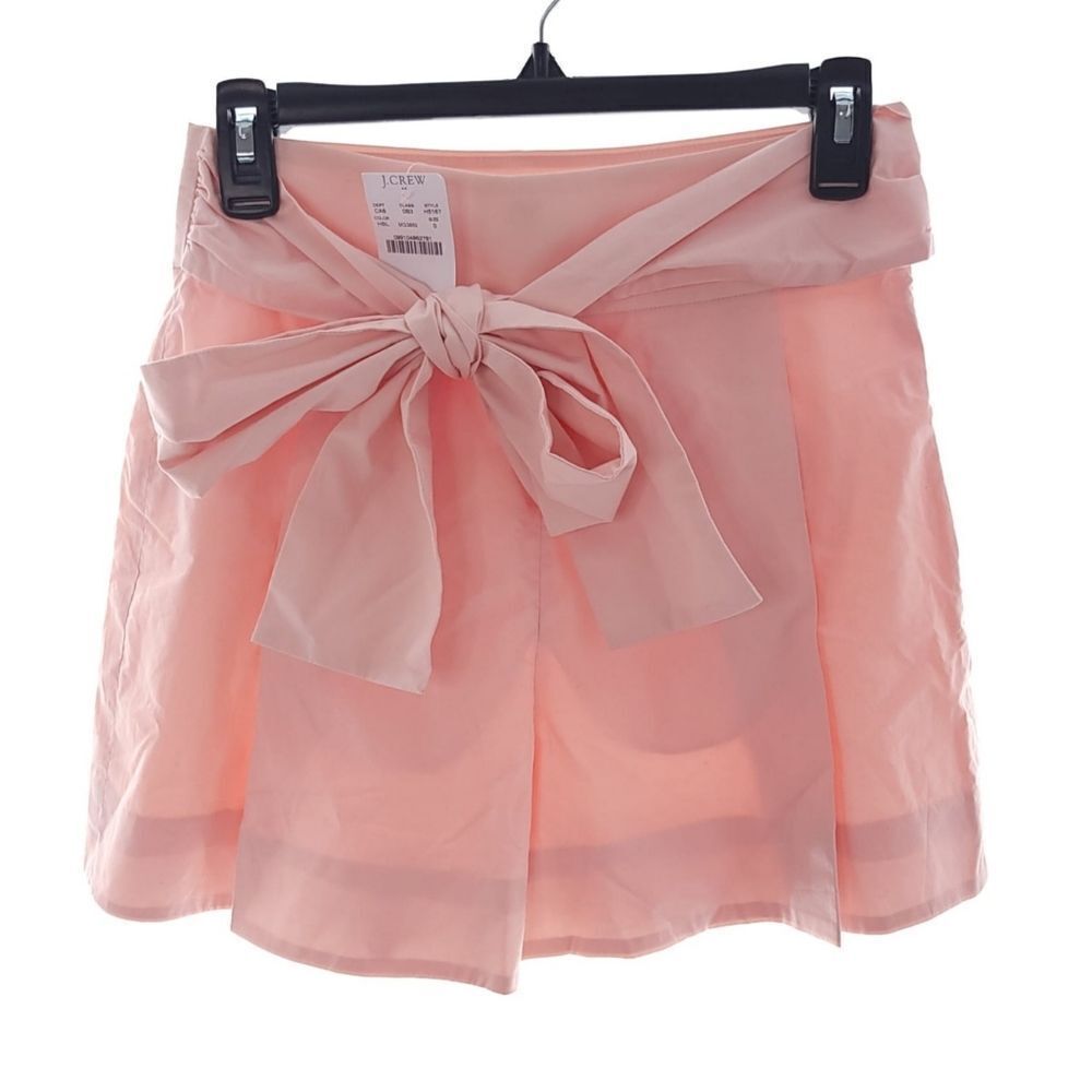 J. Crew Women's Size 0 Pink Orange Solid Cotton Shorts